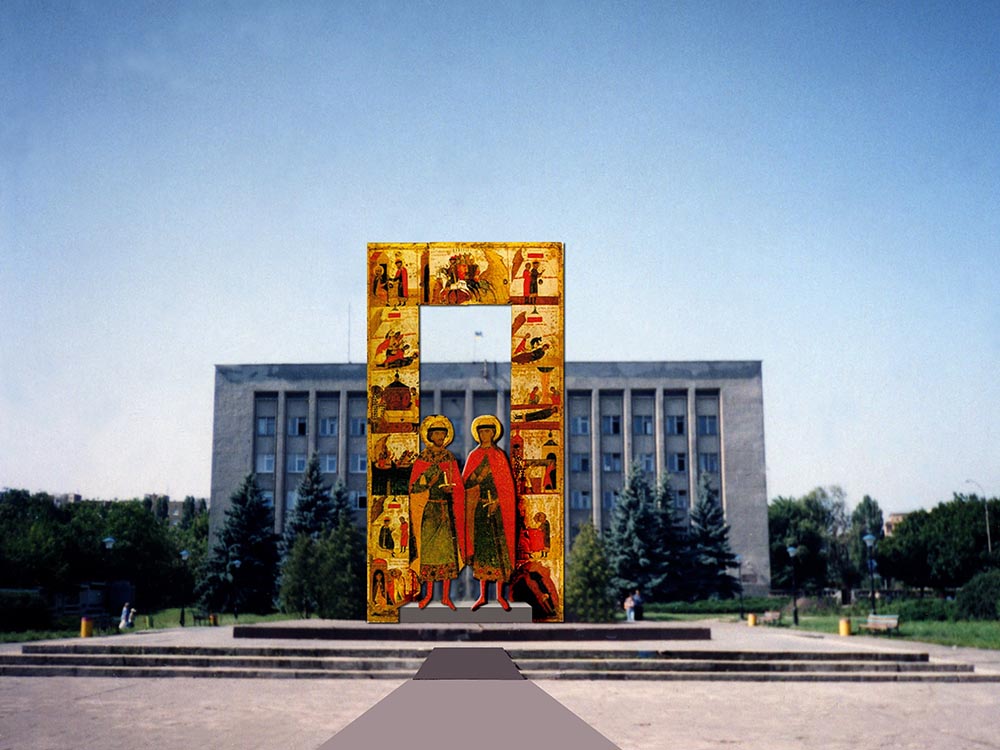 The project of the Monument to Boris and Glib in Vyshgorod, Ukraine The project of the Monument to Boris and Glib in Vyshgorod, Ukraine