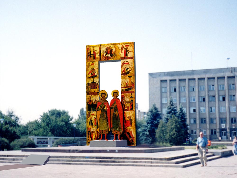 Проєкт пам’ятника Борису та Глібу в м.Вишгород, Україна Проєкт пам’ятника Борису та Глібу в м.Вишгород, Україна