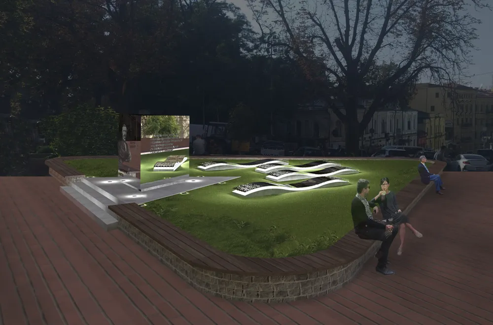 The project of the Monument to P.Kulish in Kyiv The project of the Monument to P.Kulish in Kyiv